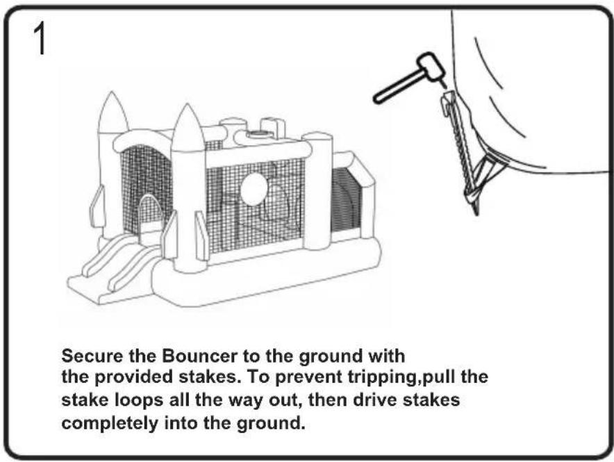 Vevor PL2444 - Staking the Bouncer - 1