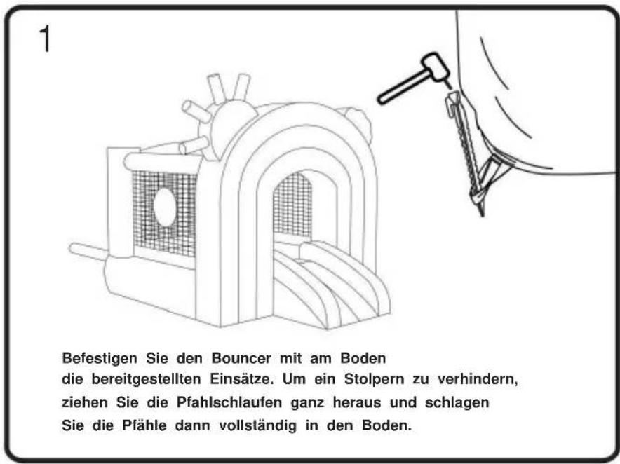 Vevor PL2462 - Den Türsteher abstecken - 1