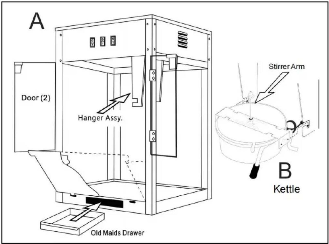Vevor RC-8238 - PRODUCT COMPONENTS - 1