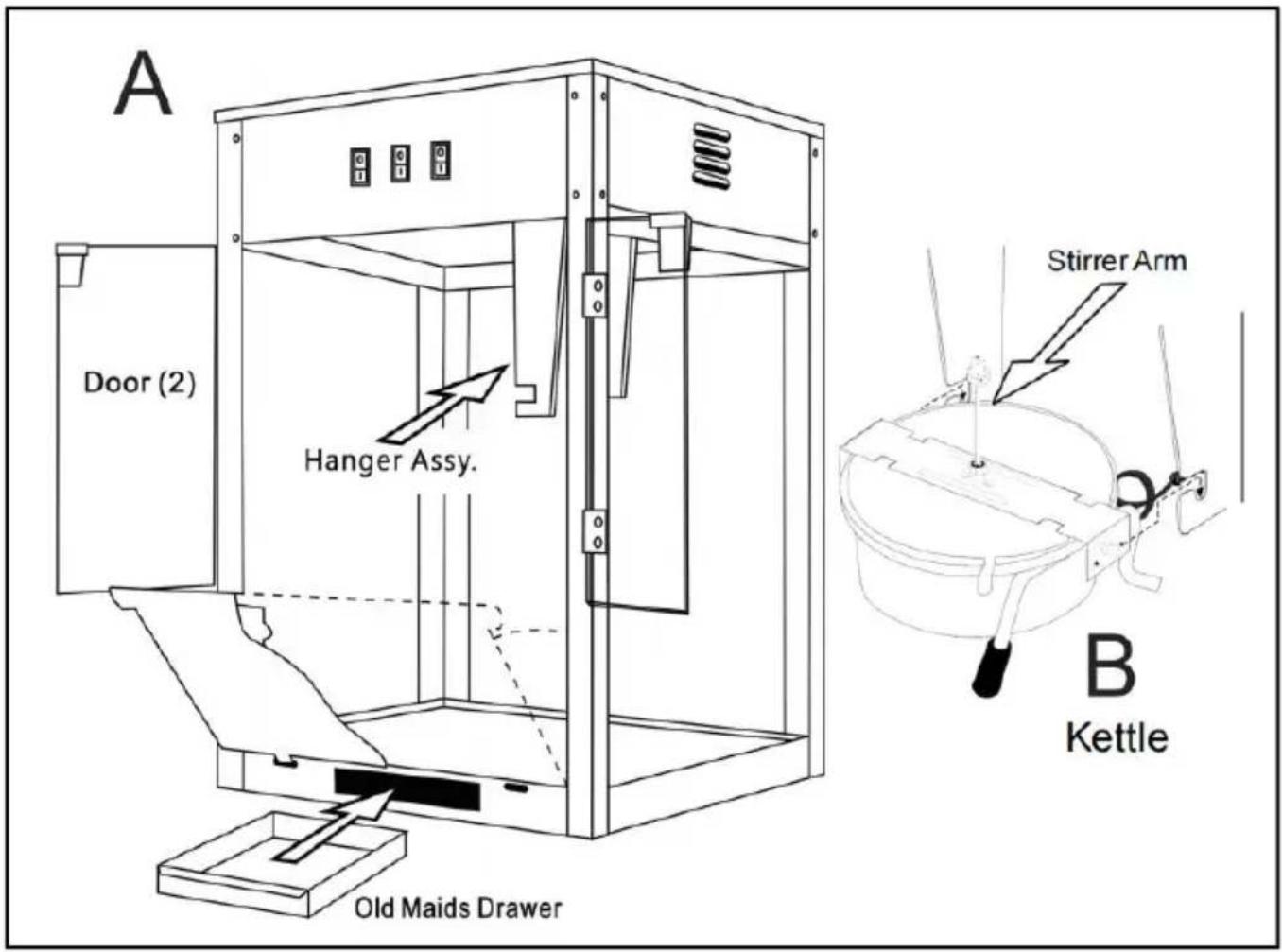Vevor RC-8238 - PRODUCT COMPONENTS - 1