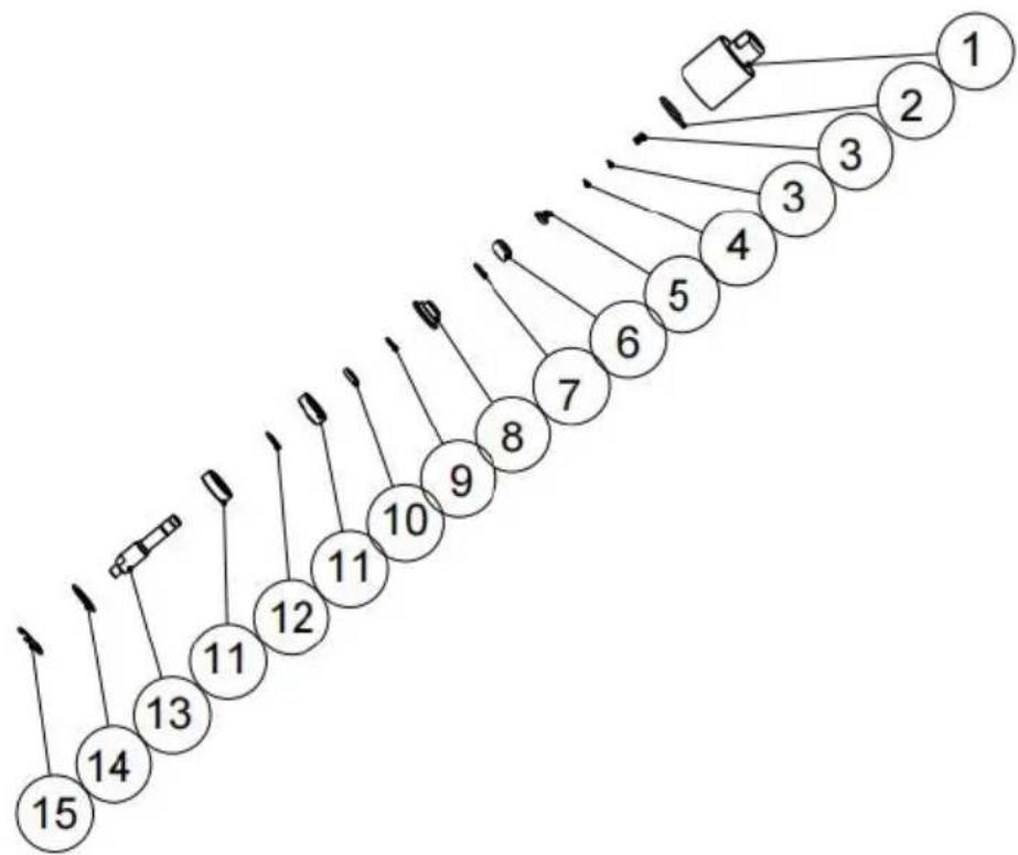 Vevor QD-XDP10 - BOVENKANT ONDERHOUD - 3