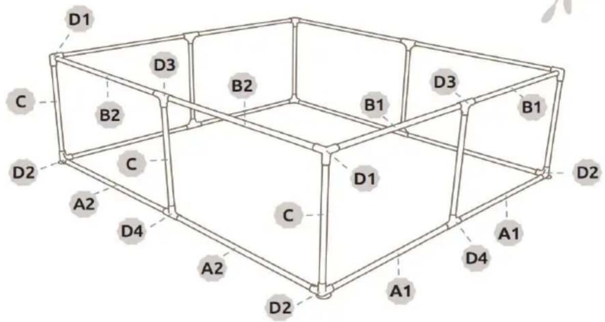 Vevor P1001-2 - BABY PLAYPEN - 11