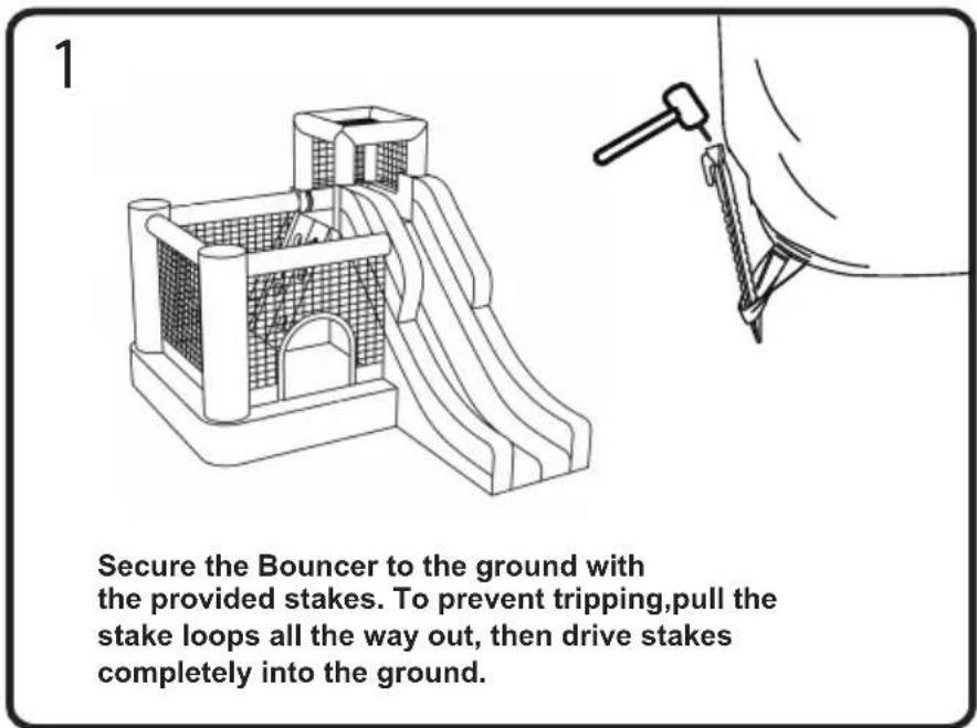 Vevor PL2471 - Staking the Bouncer - 1