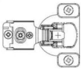 Vevor PHS25101-50 - ÿ35(2D)VIER-WIJDIG VERSTELBAAR SOFT CLOSE FACE FRAME - 3