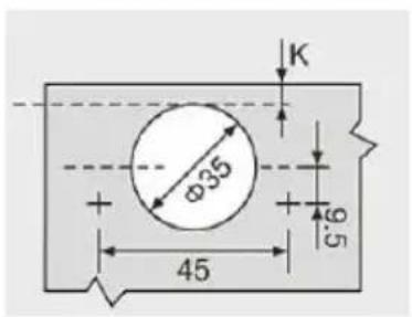 Vevor PHS25101-50 - Φ35(3D)SIX-WAY ADJUSATABLE SOFT CLOSE FACE FRAME HINGE - 2