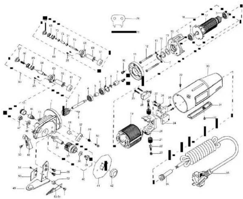 Vevor RS-70 - Image d'assemblage tridimensionnelle - 1