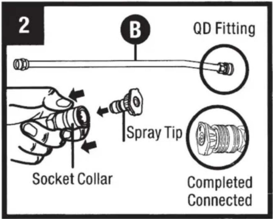Vevor QD-SSG03 - QUICK DISCONNECT SPRAY TIP CONNECTION - 1