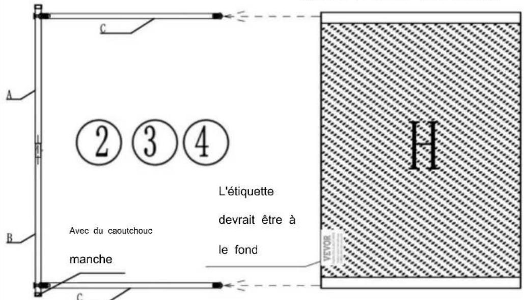 Vevor PFFSTGHS010 - ÉTAPE D'ASSEMBLAGE - 9