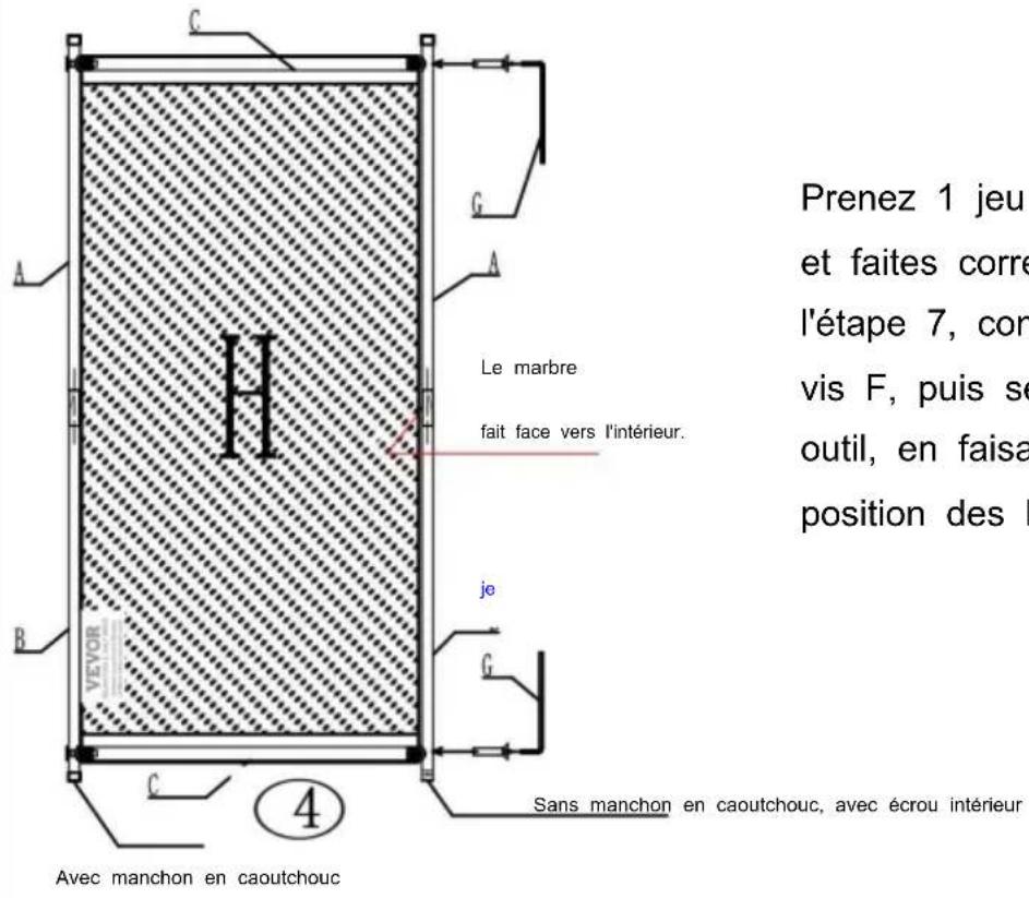 Vevor PFFSTGHS010 - ÉTAPE D'ASSEMBLAGE - 11