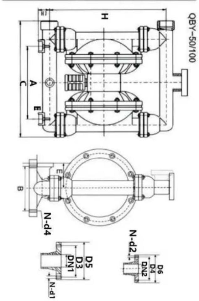 Vevor QBK-15P - QBK INSTALLATION SIZE CHART - 6