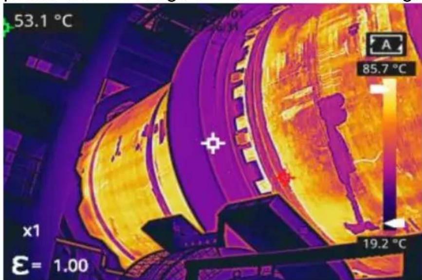 Vevor SC384M - Defectdetectie van vuurvast materiaal in draiaovens - 1