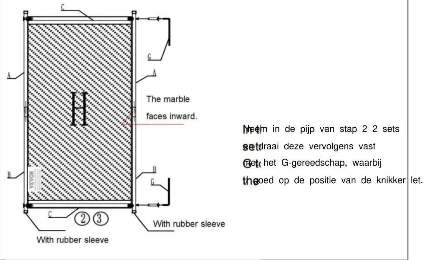 Vevor PFFSTGMS12 - MONTAGESTAP - 9