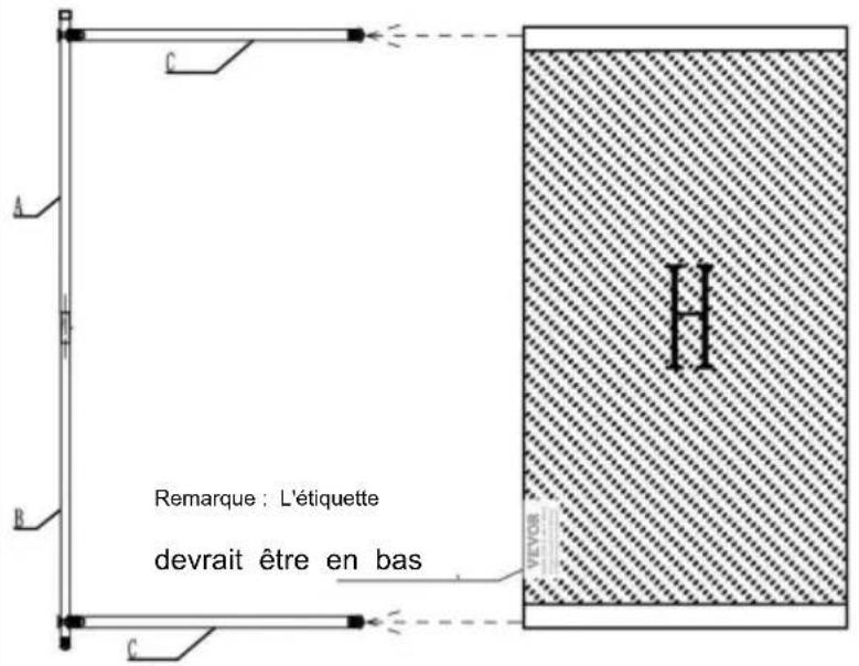 Vevor PFTSTGHS07 - ÉTAPE D'ASSEMBLAGE - 5
