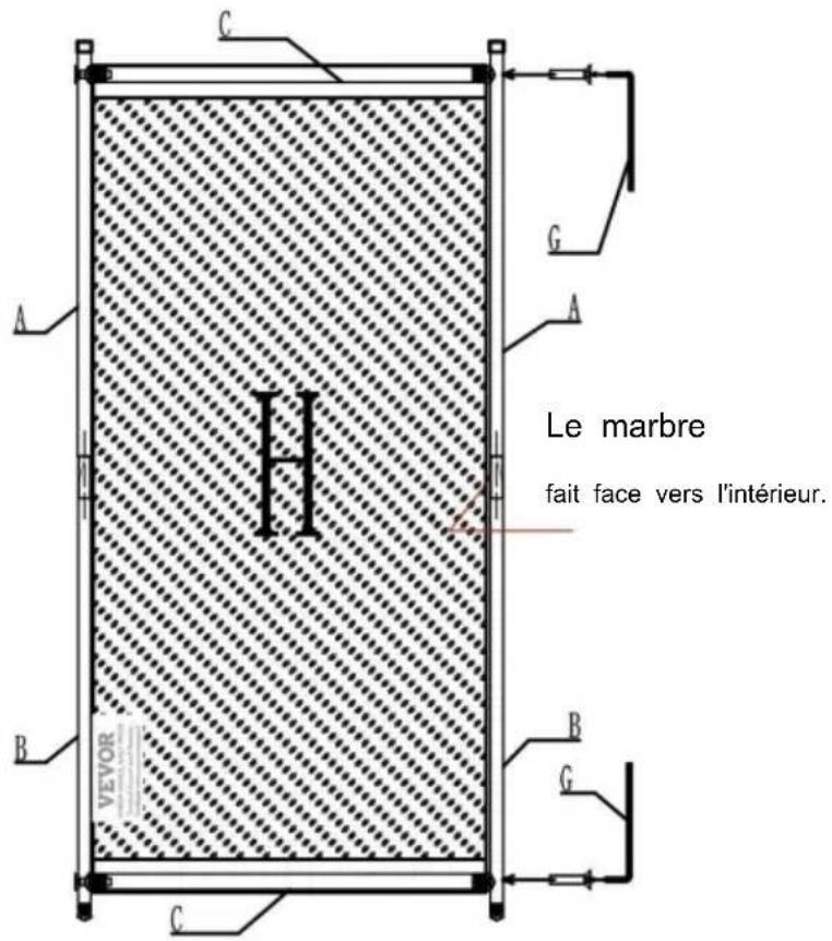 Vevor PFTSTGHS07 - ÉTAPE D'ASSEMBLAGE - 6
