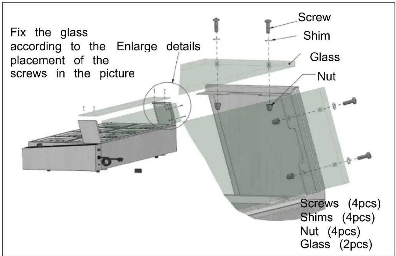 Vevor SC-TC-319 - SC-TC-2108 Installation diagram - 2