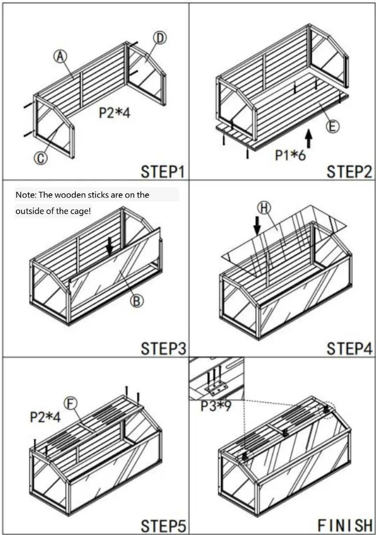 Vevor SDHC020L - ASSEMBLY STEP - 1