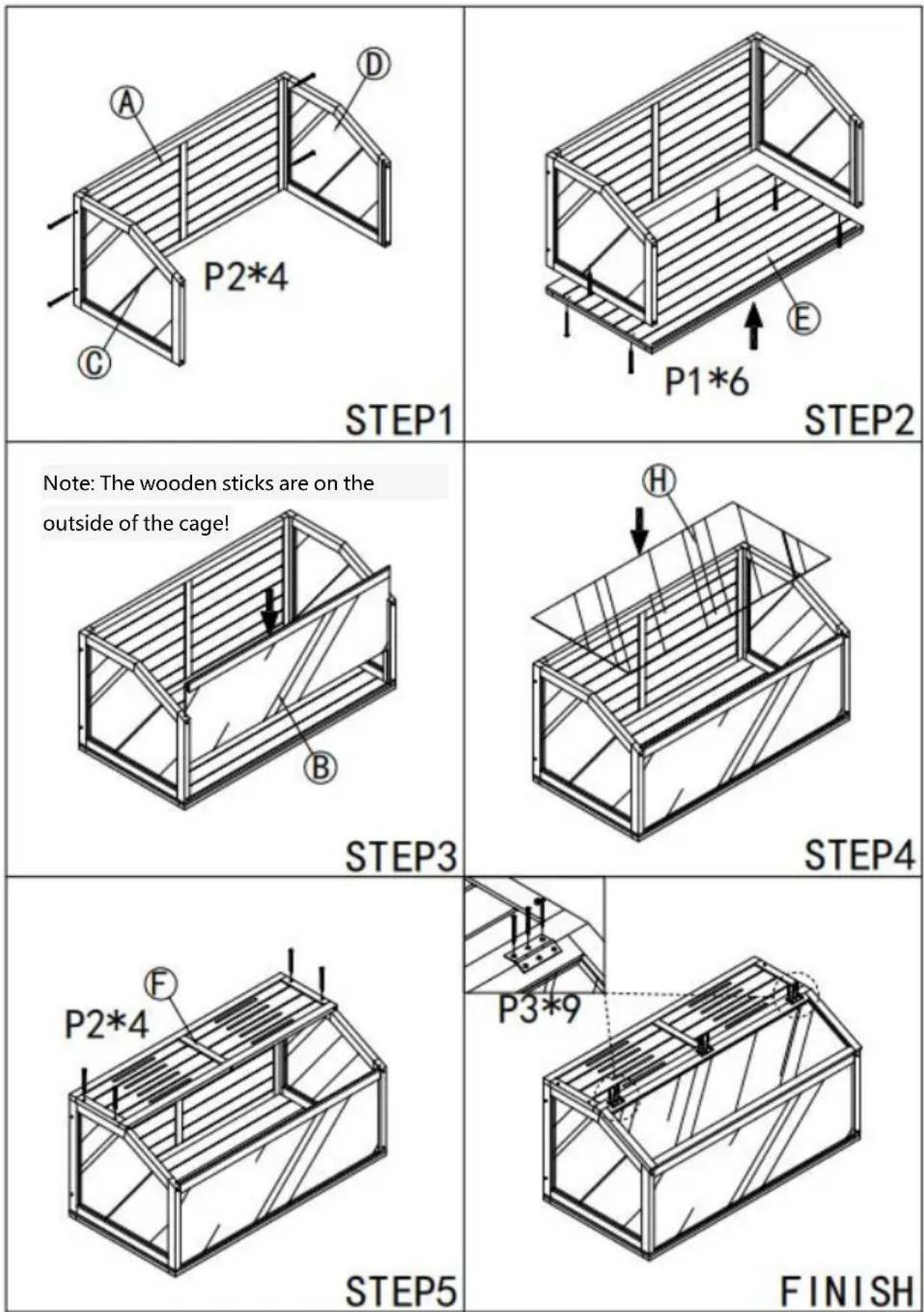 Vevor SDHC020M - ASSEMBLY STEP - 1