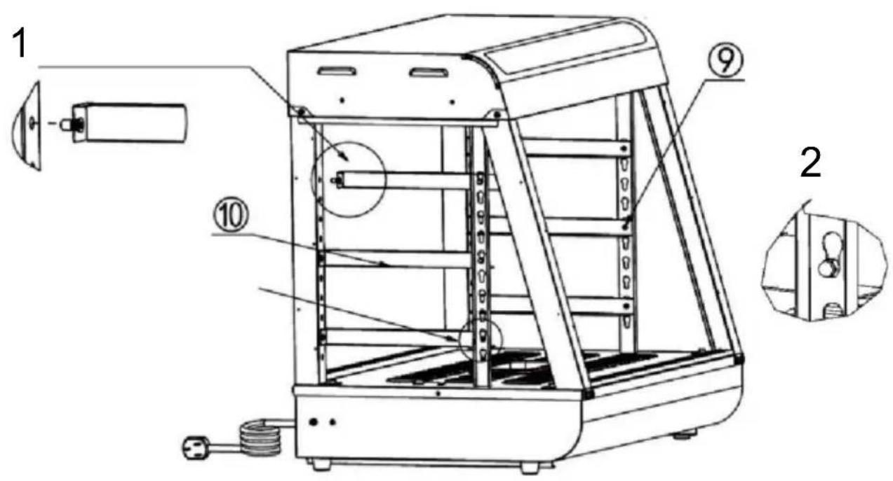 Vevor SC-CJ-602 - Schéma d'installation du produit : - 13