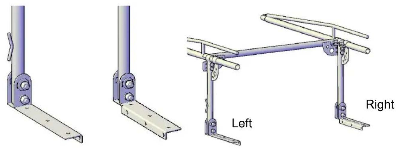Vevor SC1402 - STEP 4: Install front mounting feet - 1