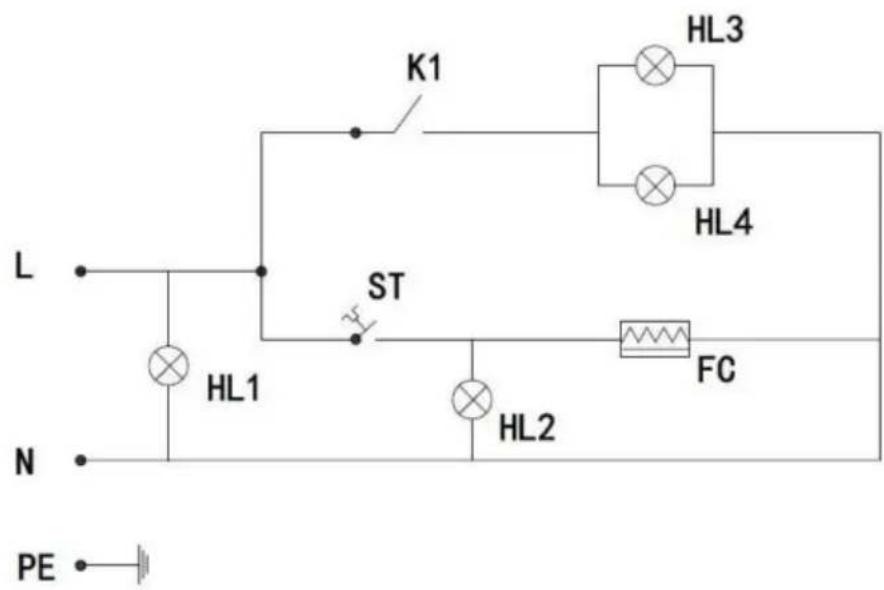 Vevor SC-CJ-601 - Schema elettrico - 1