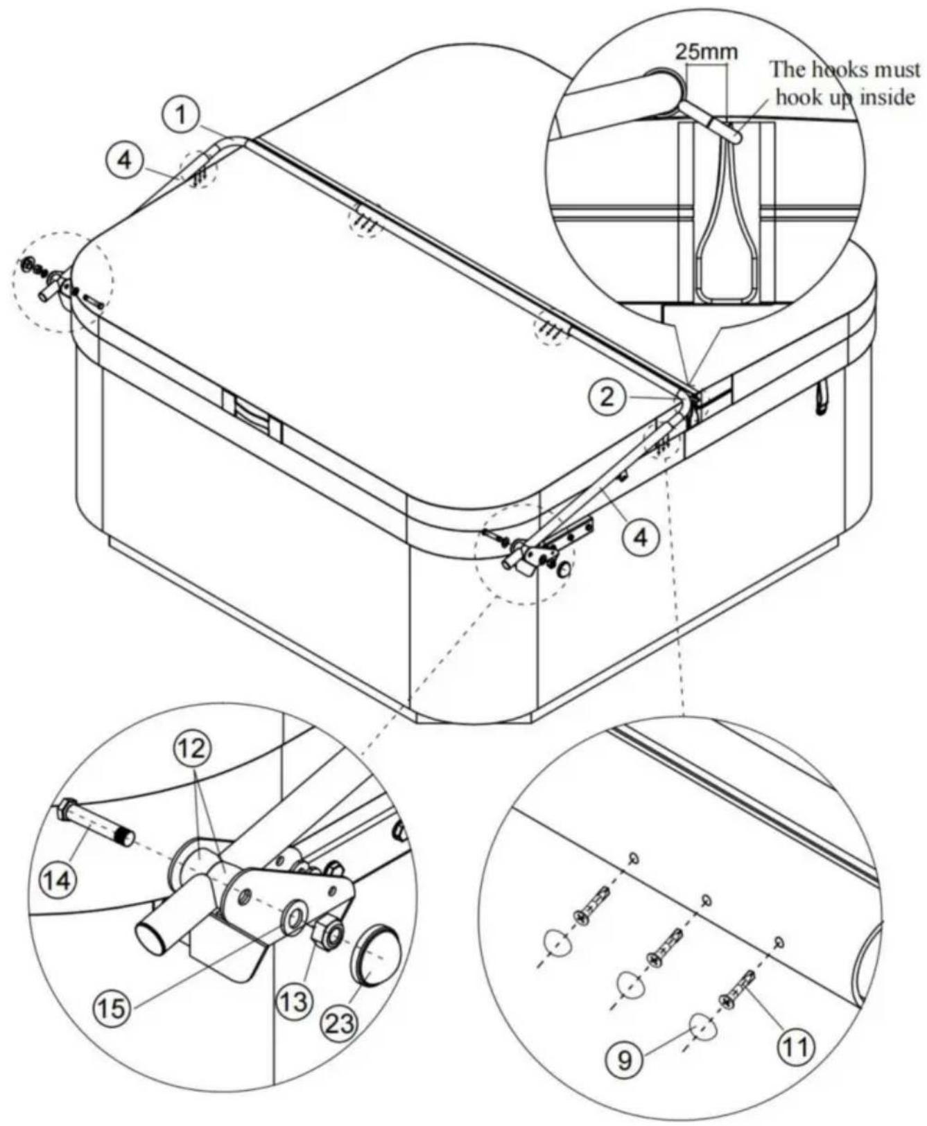 Vevor SCL-06 - Installatiestappen 2: - 2
