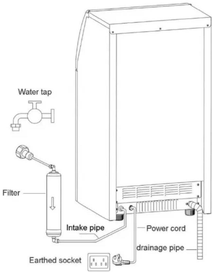 Vevor SKF-C50F - Machine à glaçons x 1 - 1