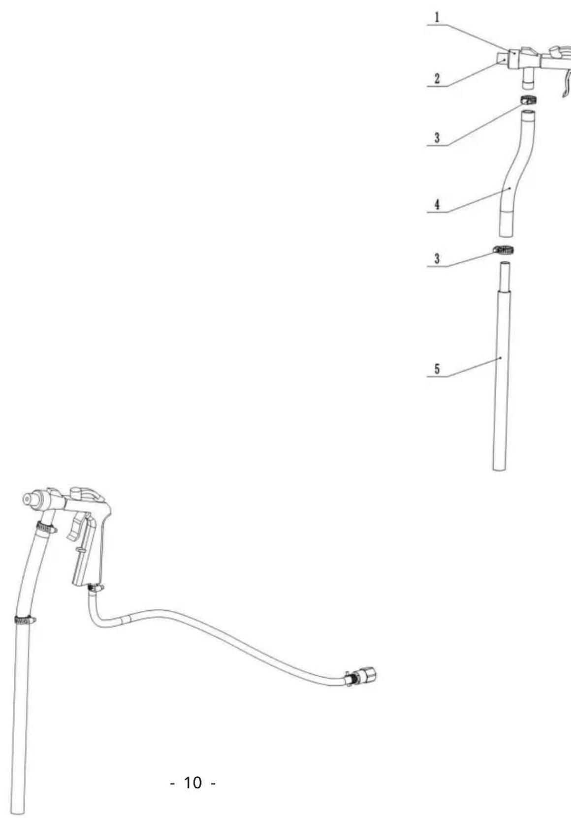 Vevor SBC150 - Krok 3 Zmontuj pistolet do piaskowania - 1