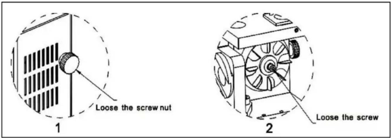 Vevor MR-20G - Open the wheel cover - 1