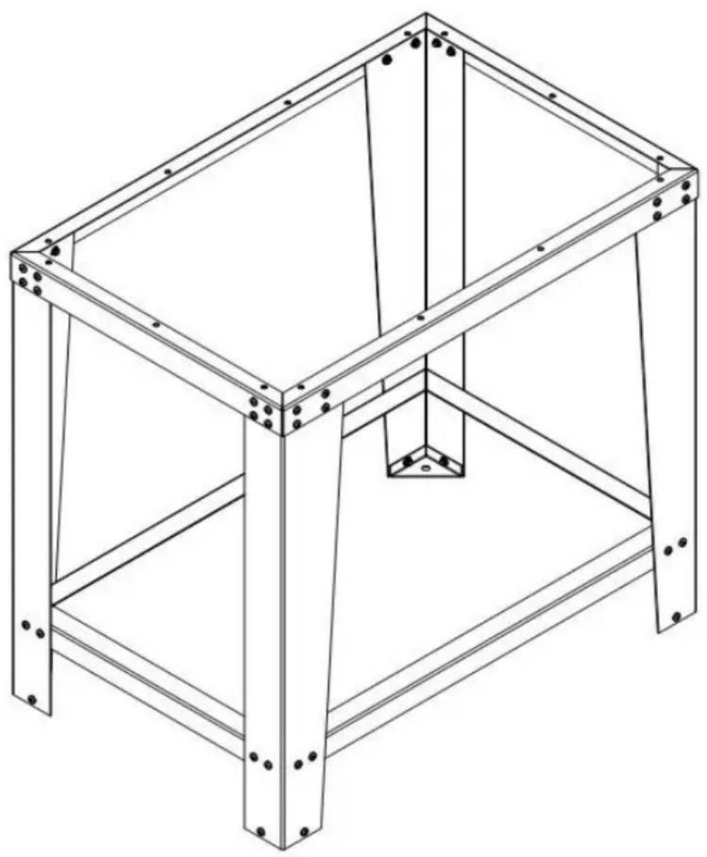 Vevor SBC220BF - Step 4 Assemble leg - 2