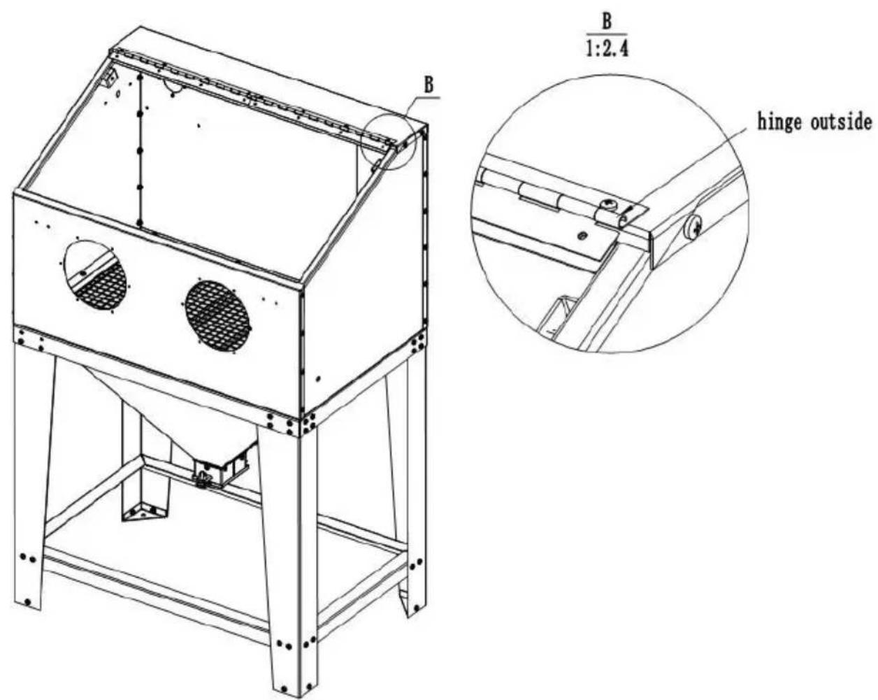Vevor SBC220BF - Step 5 Assemble cabinet and legs - 2