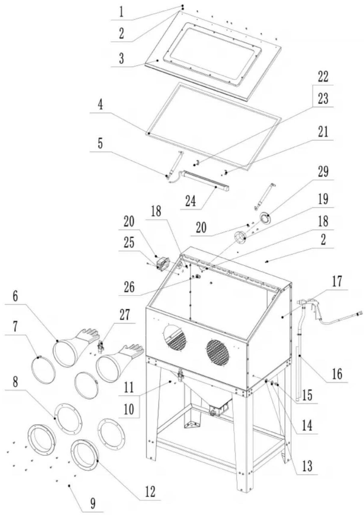 Vevor SBC220BF - Step7 Assemble full machine - 2