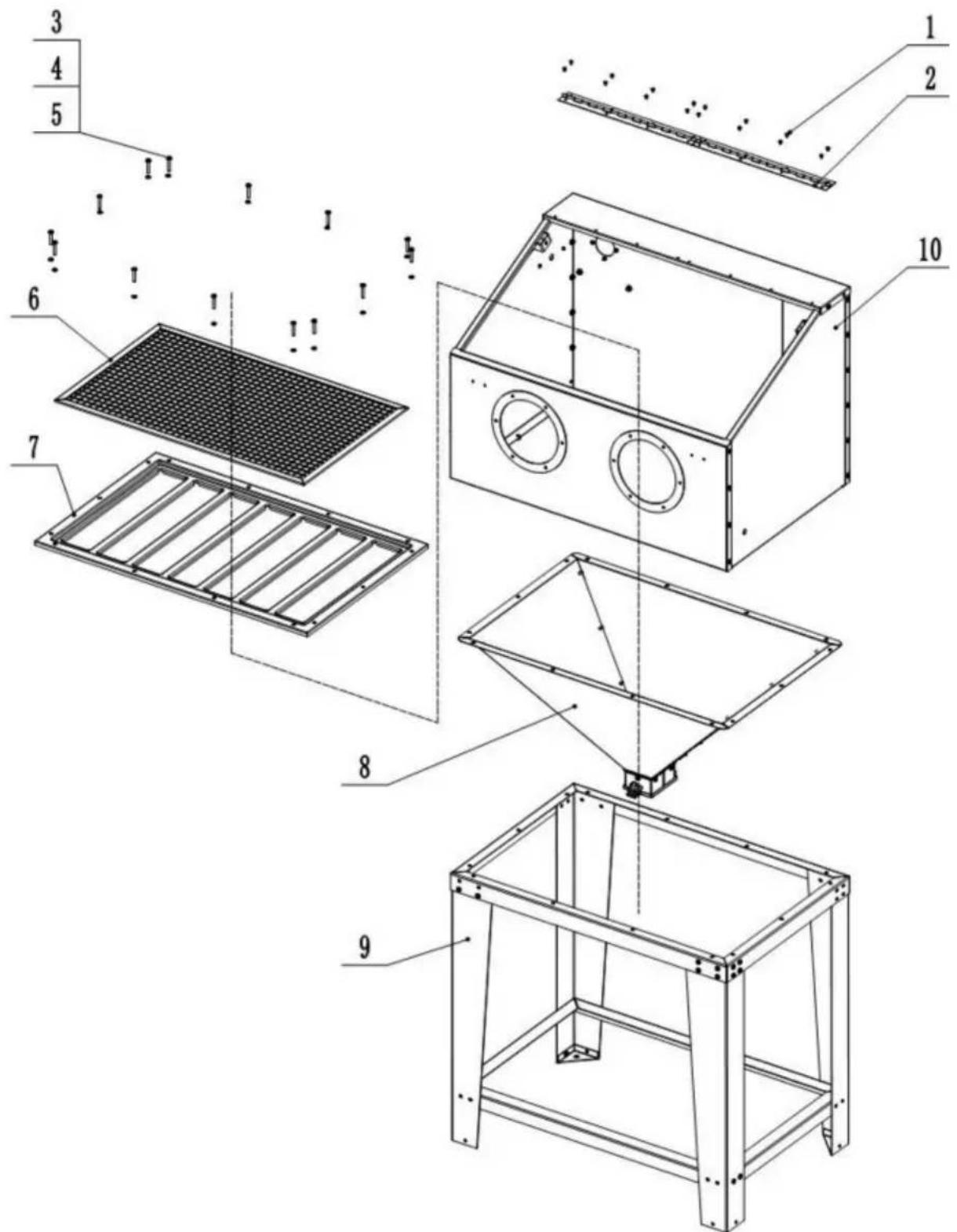 Vevor SBC220BF - Stap 5 Monteer de kast en de poten - 1