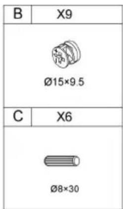 Vevor KLSB-02 - PACKAGE CONTENTS - 21