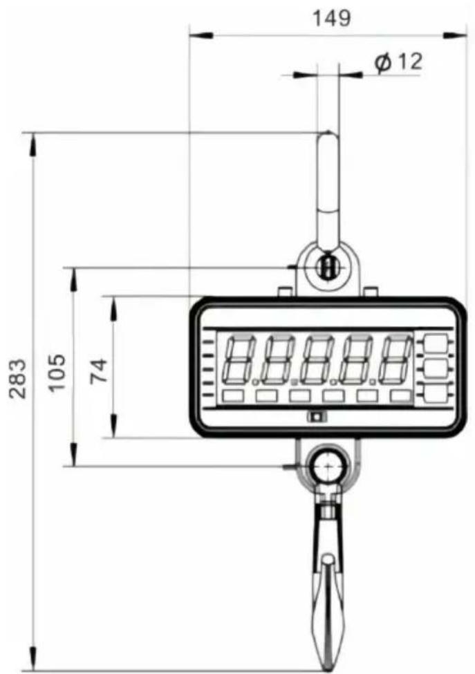 Vevor OCS-S1 - Dimensiones y peso - 1