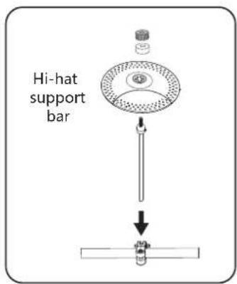 Vevor MT10B - Drum and cymbal installation - 3