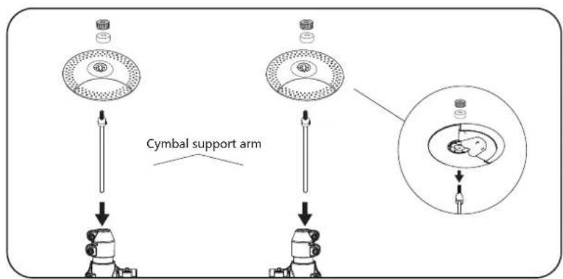 Vevor MT10B - Drum and cymbal installation - 4