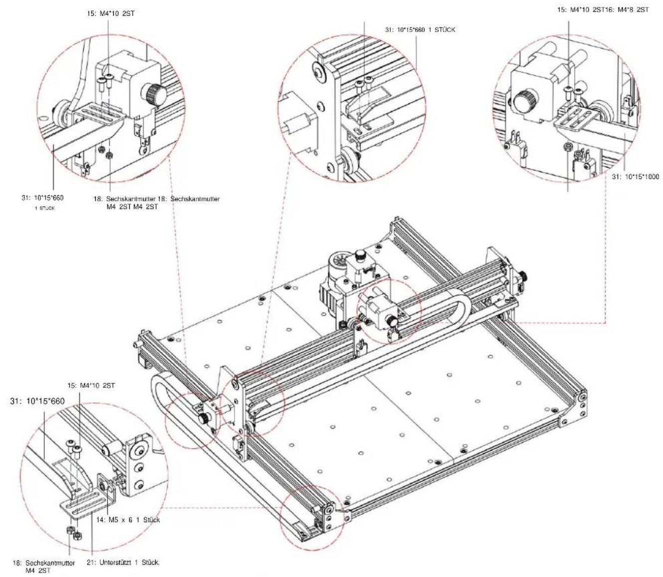 Vevor S4040 - Maschinenmontage - 6