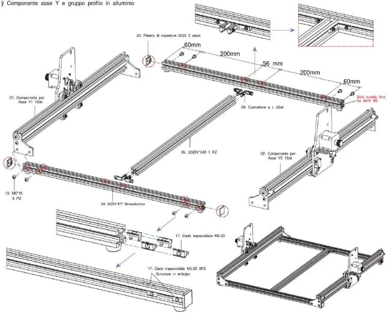 Vevor S4040 - Assemblaggio della macchina - 1