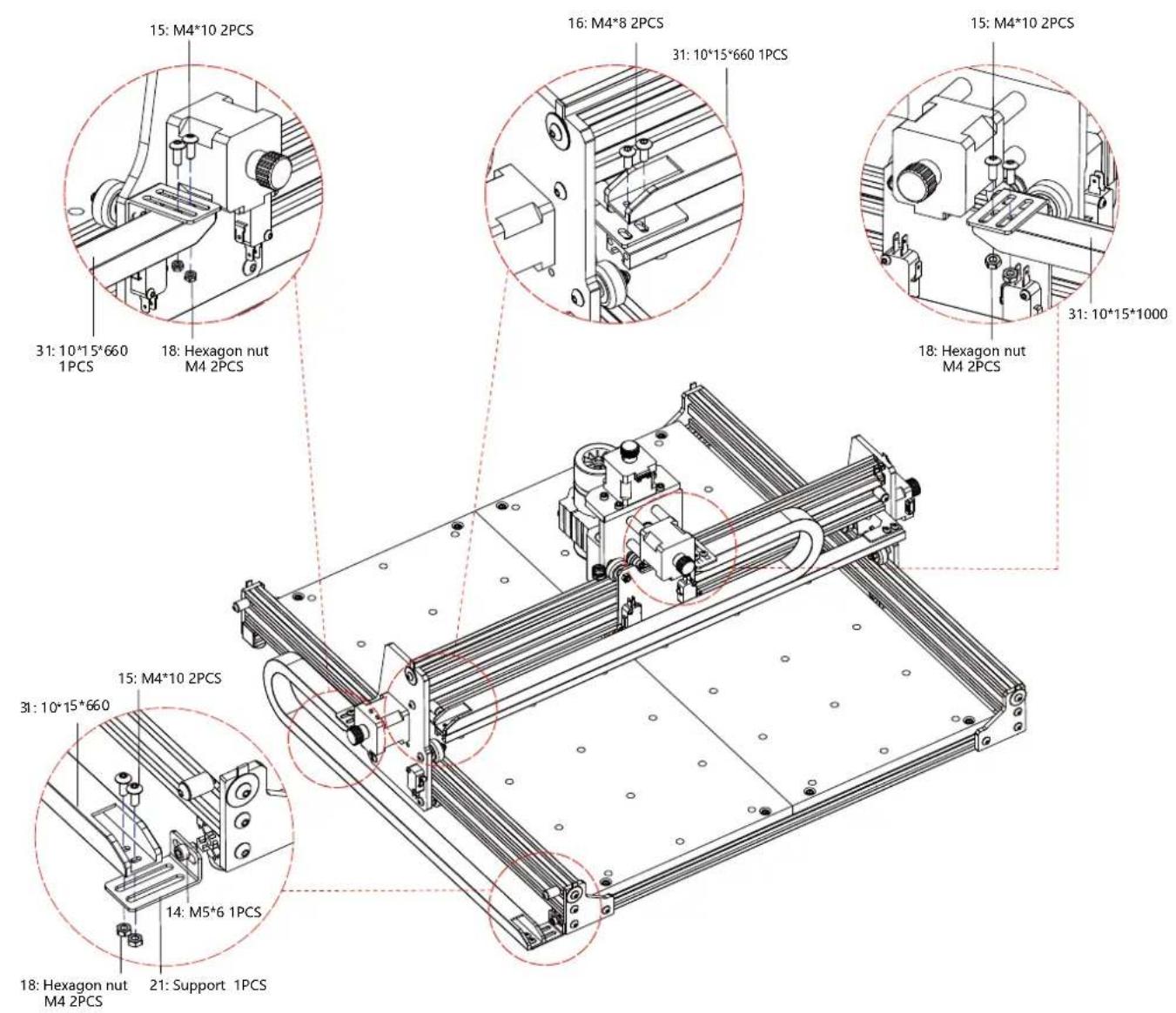 Vevor S4040 - Machine Assembly - 6