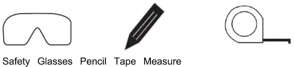 Vevor RS1196 - SUGGESTED TOOLS AND MATERIALS - 1
