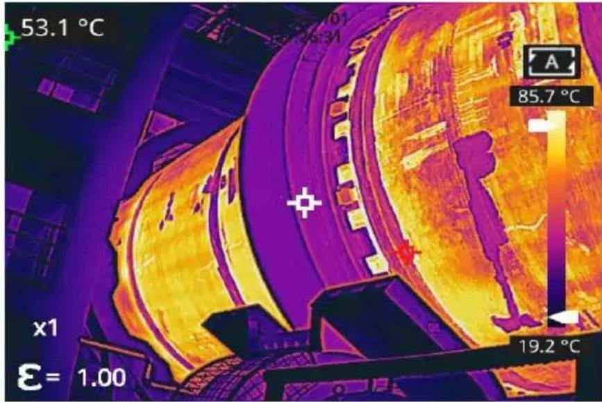 Vevor SC256M - Defect Detecting of Refractory Material in Rotary Kiln - 1