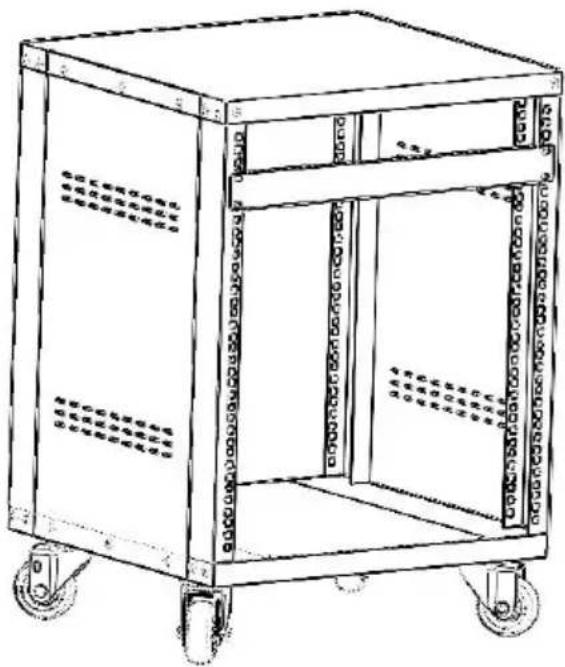 Vevor SPT-605-12 - Rolling Server Rack Cabinet - 1