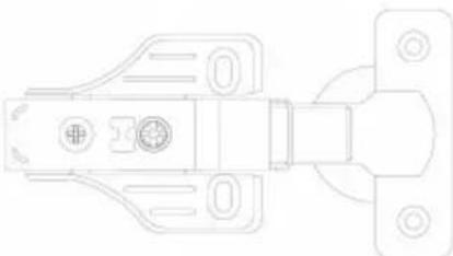 Vevor PHS24501-50 - Φ35 CLIP ON ONE WAY(2D)FOUR-WAY ADJUSATABLE HYDRAULIC BUFFERING HINGES - 3