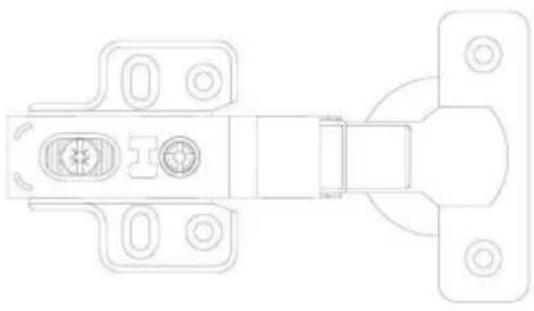 Vevor PHS24501-50 - ÿ35 CLIP ON CERNIERE IDRAULICHE AMMORTIZZANTI UNIDIREZIONALI - 2