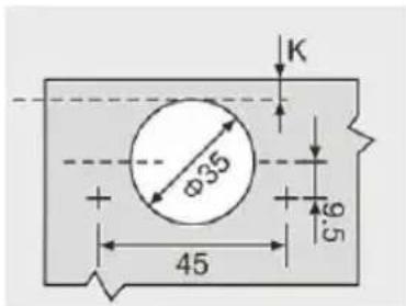 Vevor PHS24501-50 - Φ35(2D)FOUR-WAY ADJUSATABLE SOFT CLOSE FACE FRAME HINGES - 2