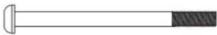 Vevor SJ706 - Allen Bolt (M10x155mm) [2 pcs] - 1