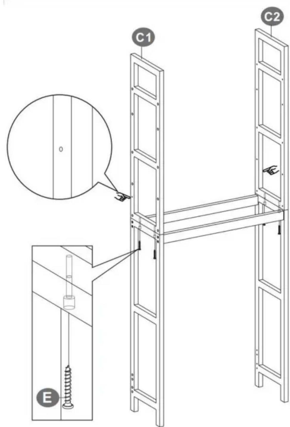 Vevor OPX-BTS170GR - PRODUKTMONTAGE - 3