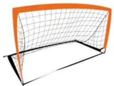 Vevor SSPDY4021AD - KLAPPBARES FUSSBALLTOR - 1