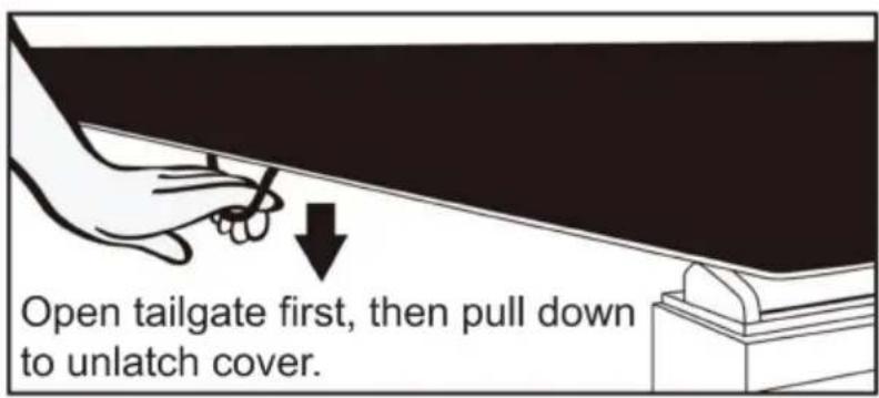 Vevor SRDG0264 - Latching and Unlatching your cover - 2