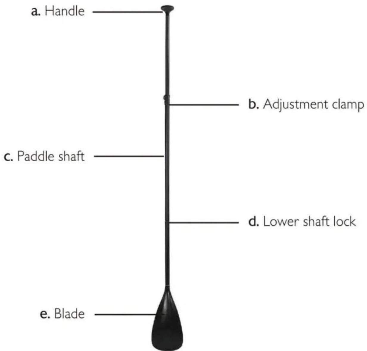 Vevor SUP-305 - Justerbar aluminiumpaddel (3 delar) - 1